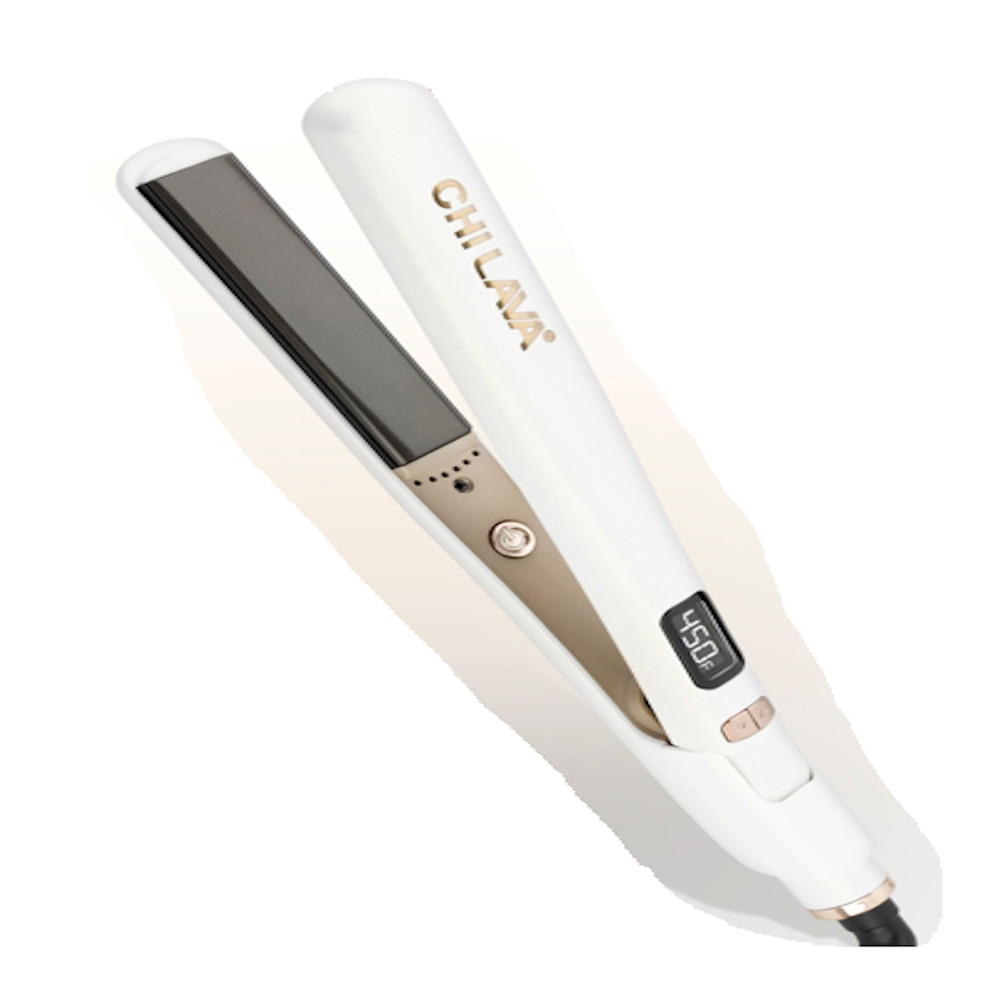 Picture of CHI Lava 1'' Volcanic Hairstyling Iron - White/Gold