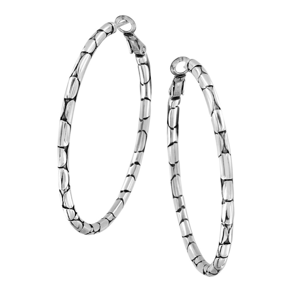 Picture of Brighton Pebble Large Hoop Earrings