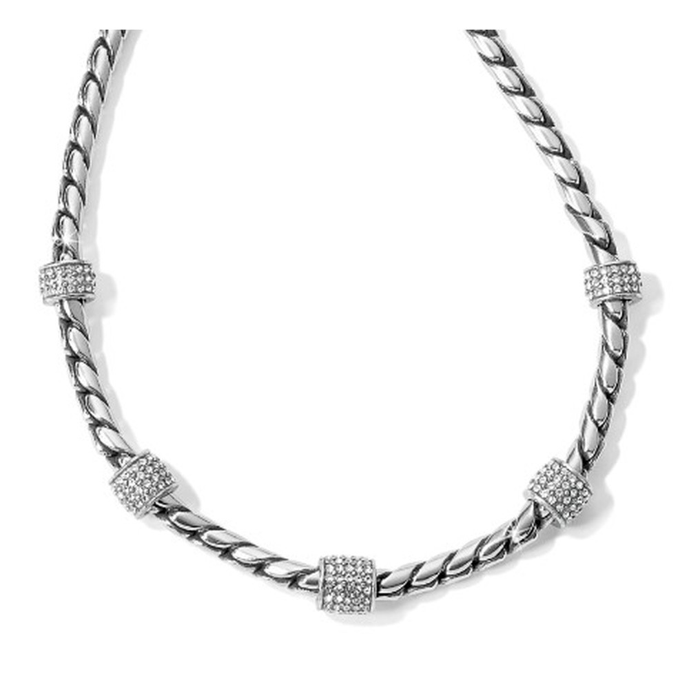 Picture of Brighton Meridian Necklace with Crystals - Silver