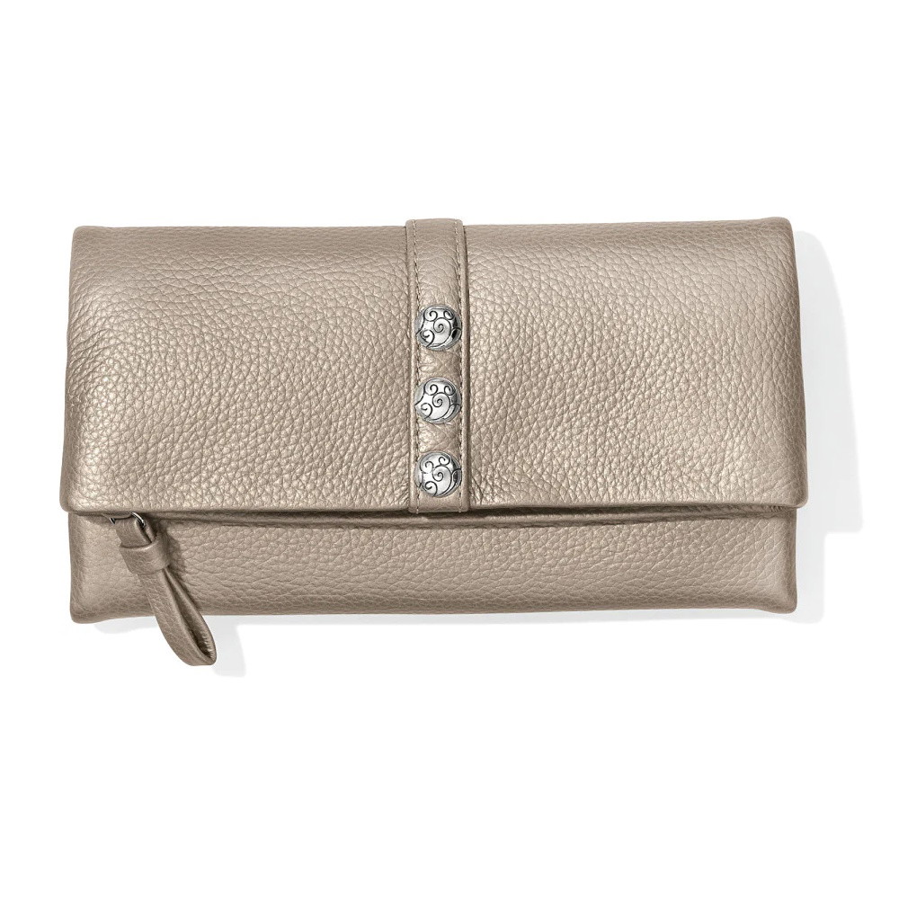 Picture of Brighton Nolita Shimmer Large Wallet - Zinc