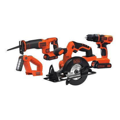 Picture of Black & Decker 20V MAX Lithium Ion 4 Tool Combo Kit