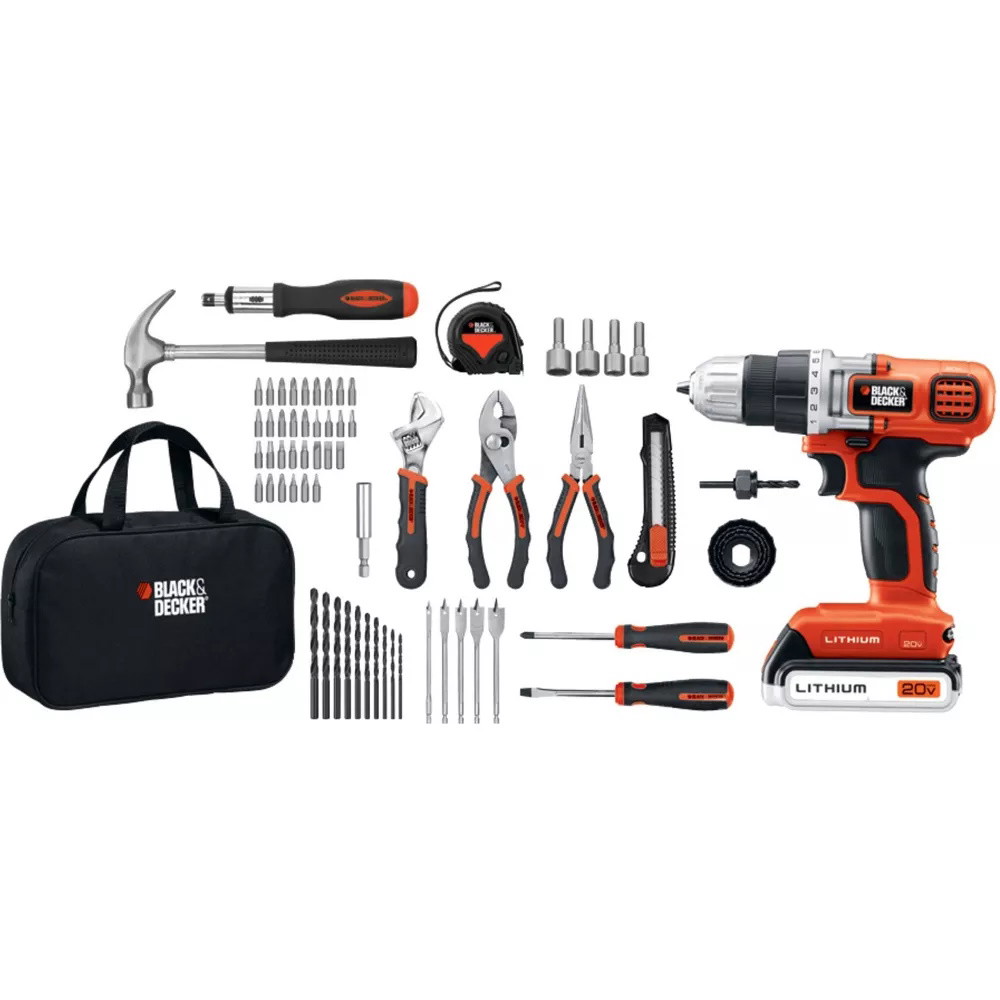 Picture of Black & Decker 68-Piece Project Kit - 20V Drill/Driver