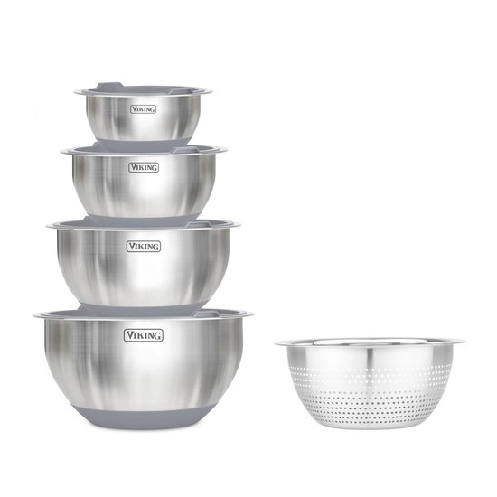 Picture of Viking 9-Piece Mixing Bowl Set with Strainer - Grey