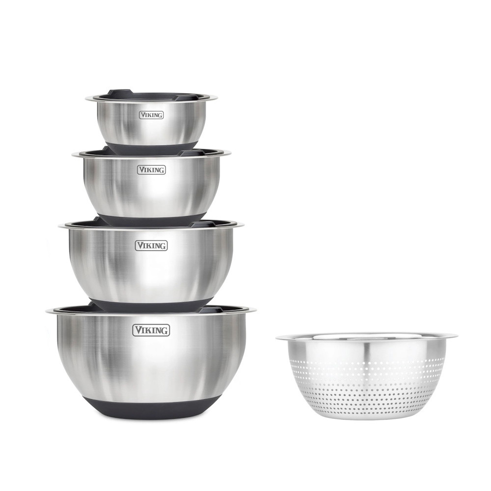 Picture of Viking 9-Piece Mixing Bowl Set with Strainer - Black