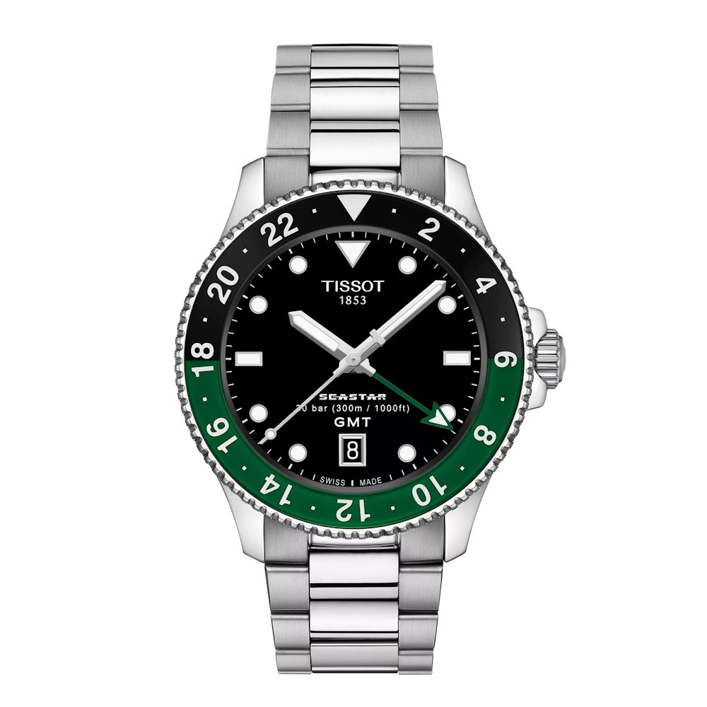 Picture of Tissot Seastar 1000 Quartz GMT 40mm Watch with Black Dial