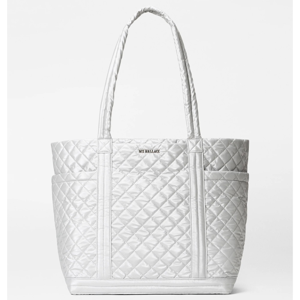 Picture of MZ Wallace Large Empire Tote - Oyster Metallic