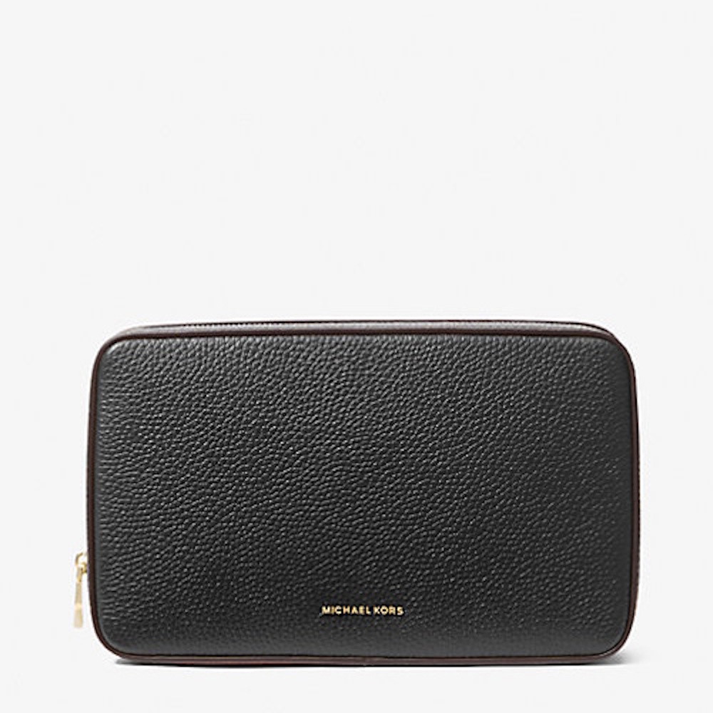 Picture of Michael Kors Medium Pebbled Leather Tech Organizer - Black