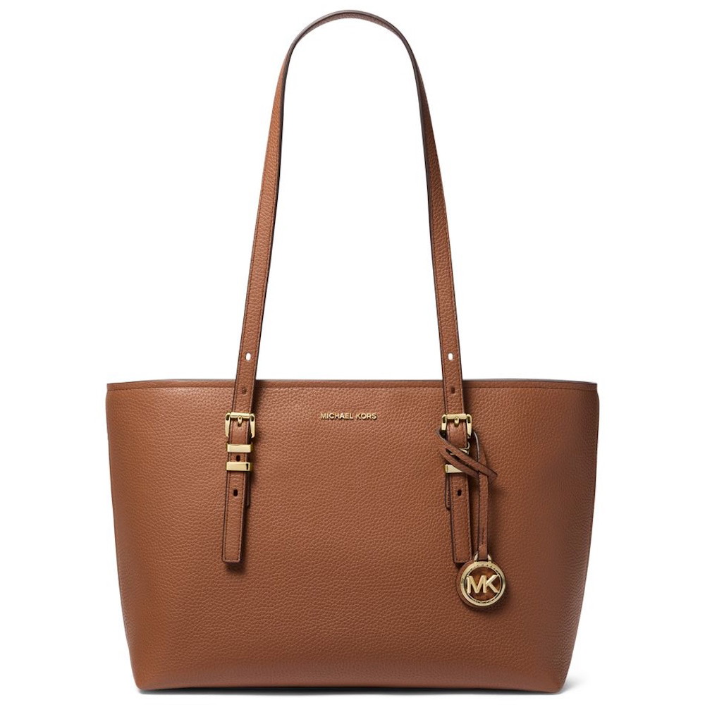 Picture of Michael Kors Quinn Medium E/W Top Zip Tote - Luggage