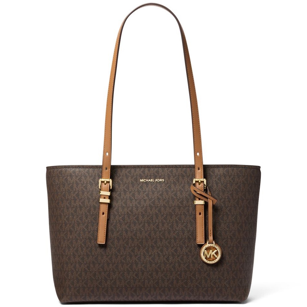 Picture of Michael Kors Quinn Signature Medium E/W Tote - Brown/Acorn