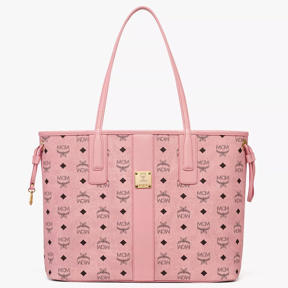 Picture of MCM Liz Medium Shopper in Visetos - Soft Pink