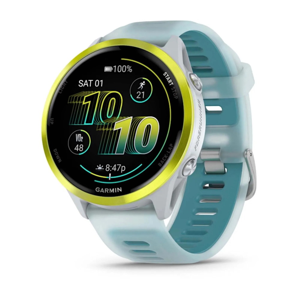 Picture of Garmin Forerunner 570 47mm GPS Running Watch - Whitestone/Turq