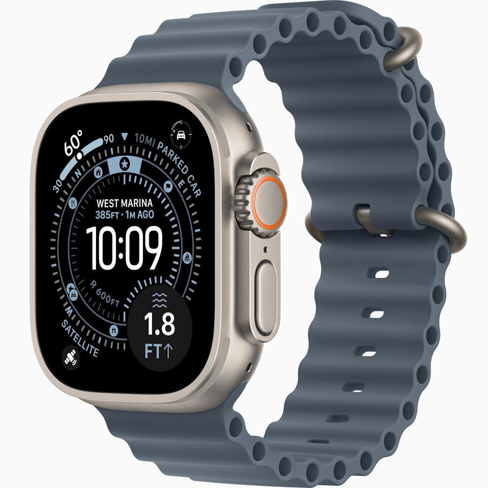 Picture of Apple Watch Ultra 3 GPS+Cell 49mm Ntrl Titanm, Anchor Blue Ocn
