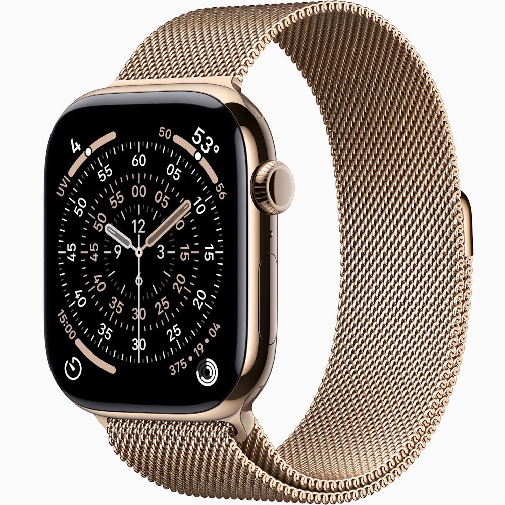Picture of Apple Watch Series 11 GPS+Cell 46mm Gld Ttnm, Gld Milnese- M/L