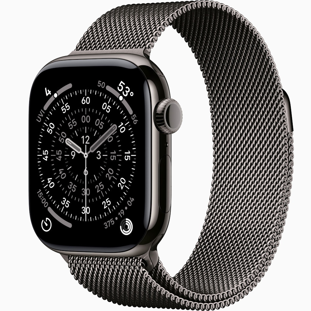 Picture of Apple Watch Series 11 GPS+Cell 46mm Slt Ttnm, Slt Milnese- S/M