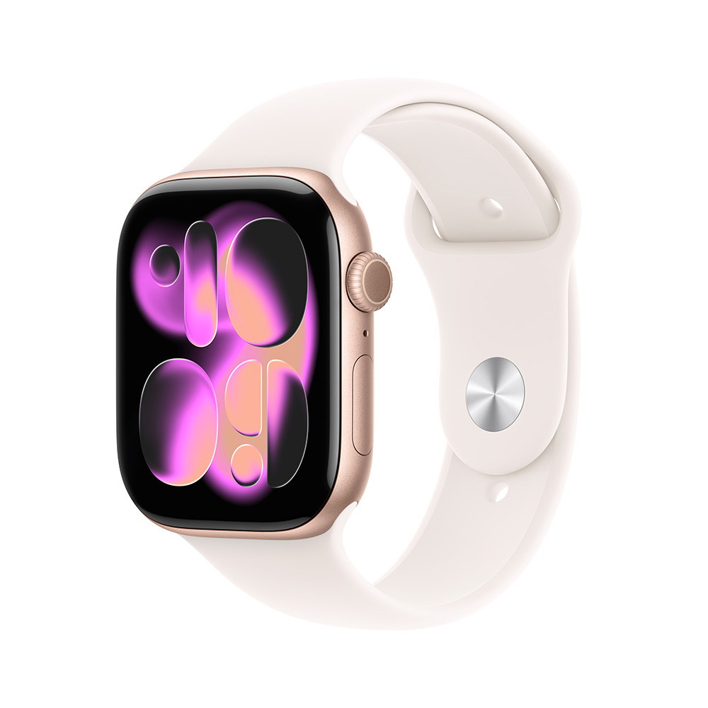 Picture of Apple Watch Series 11 GPS+Cell 46mm RsGld Alum, Blsh Sprt- M/L