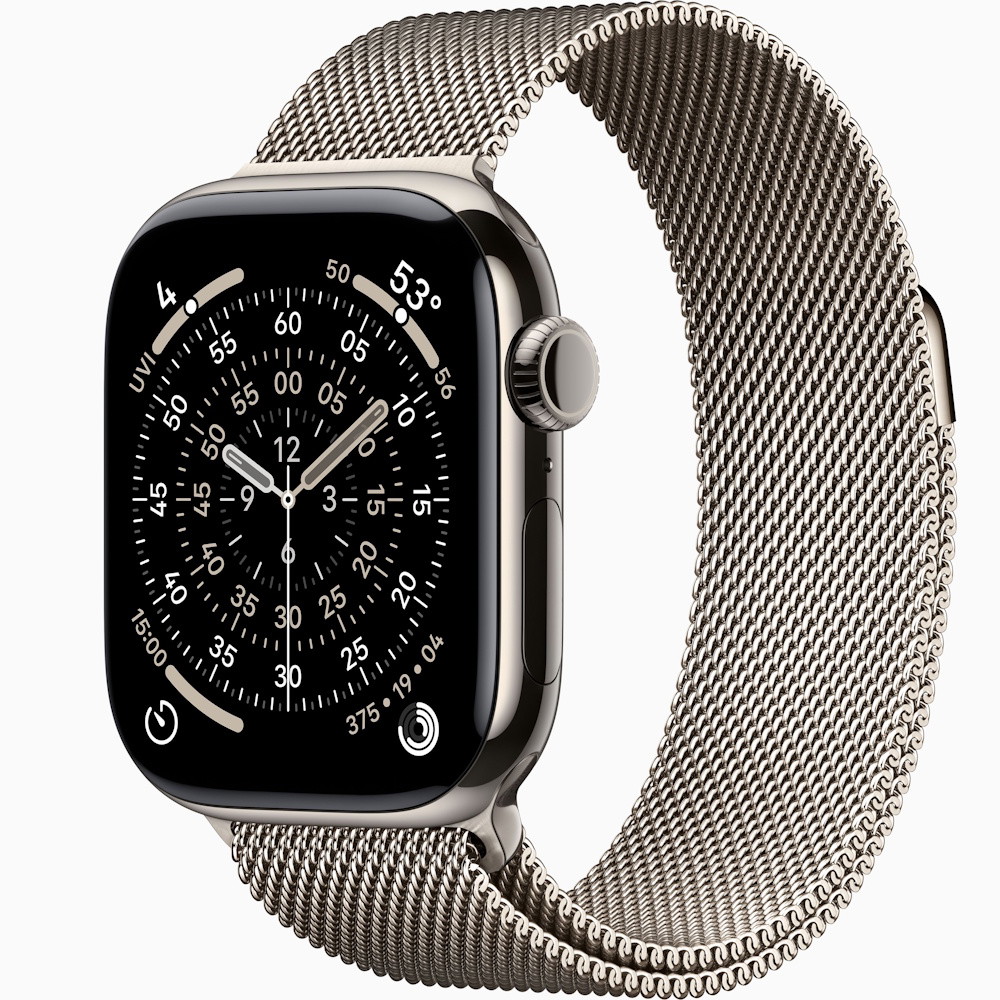 Picture of Apple Watch Series 11 GPS+Cell 42mm Titnm, Natrl Milanese Loop