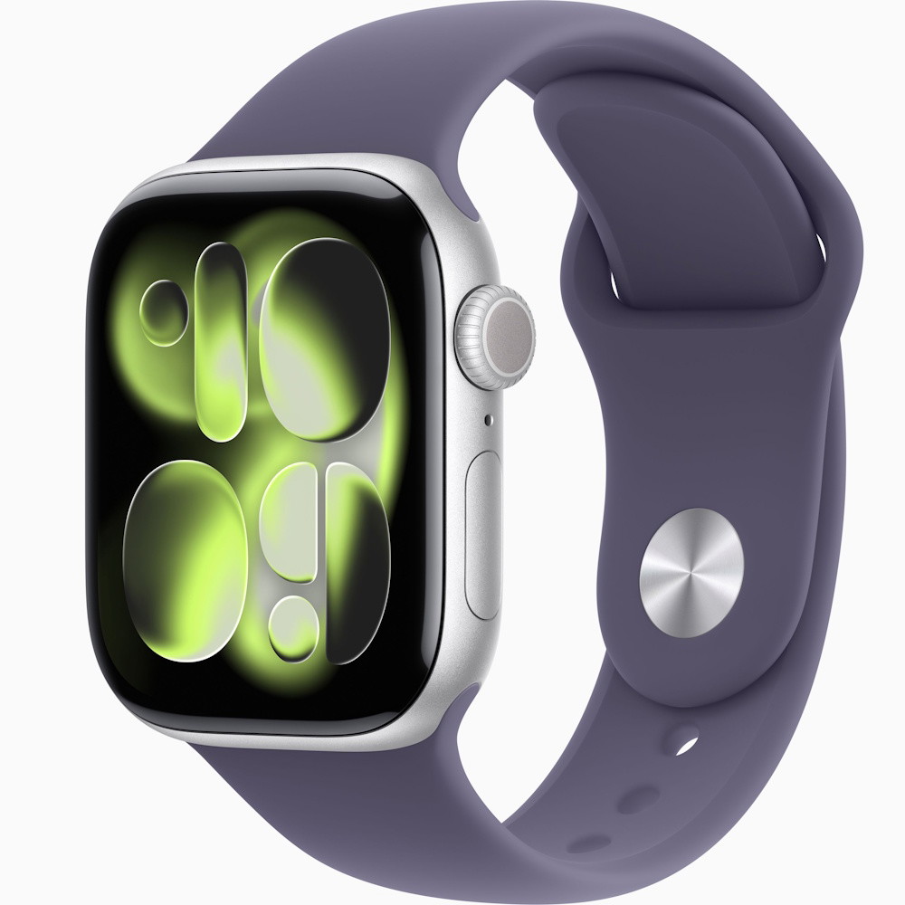 Picture of Apple Watch Series 11 GPS 46mm Slv Alum, Purple Fog Sport- S/M