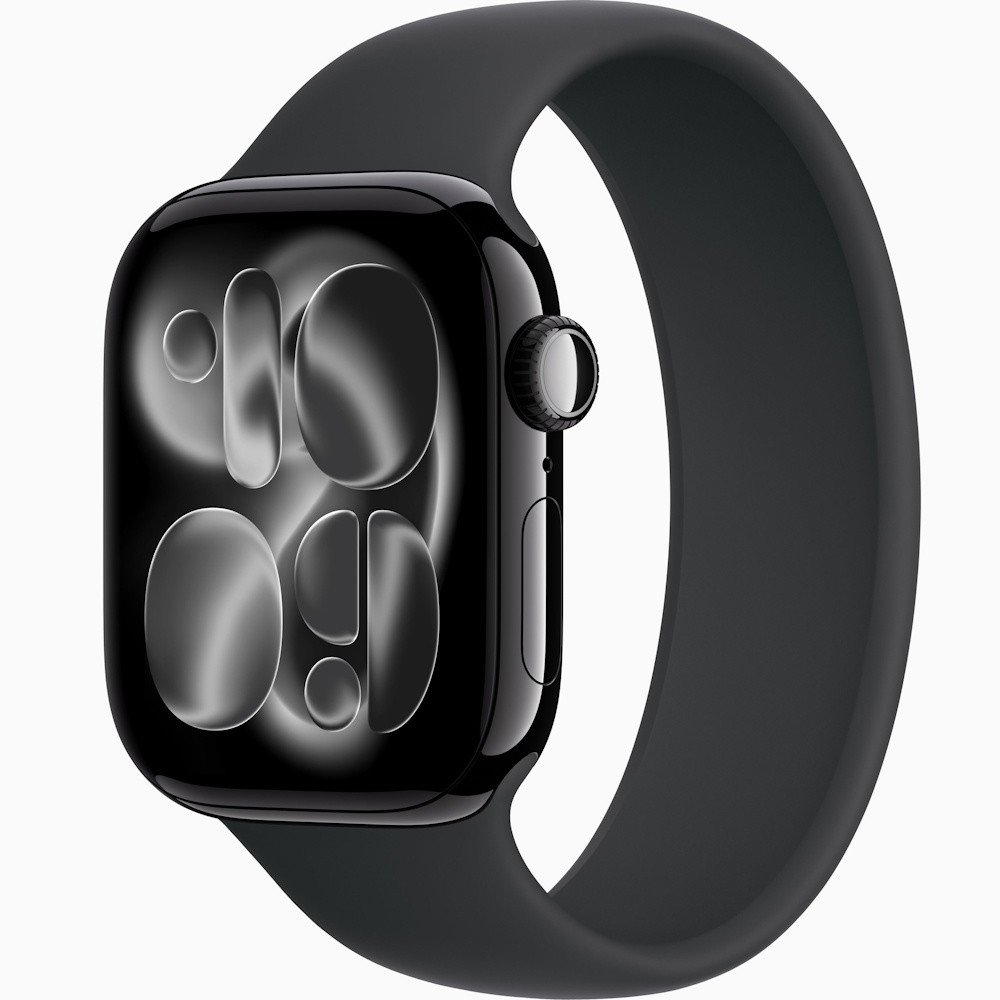 Picture of Apple Watch Series 11 GPS 46mm Jet Blk Alum, Black Sport - M/L
