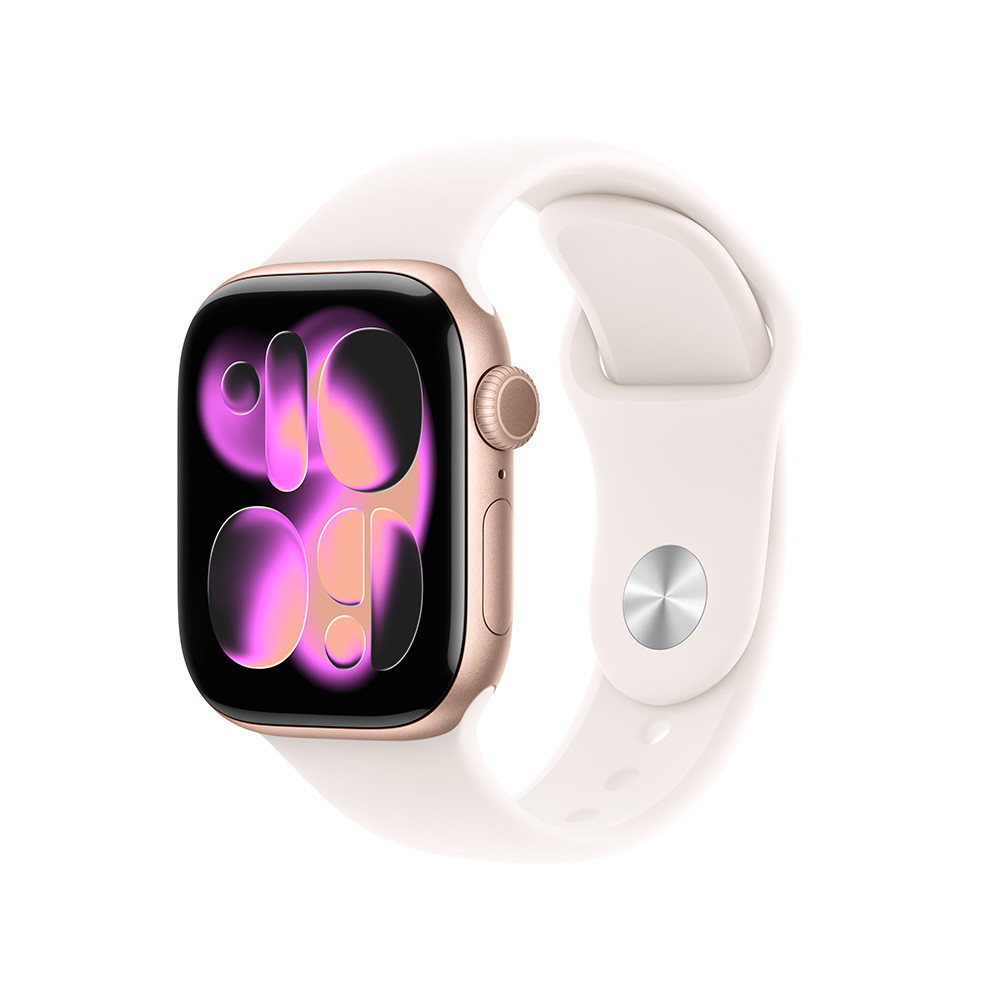 Picture of Apple Watch Series 11 GPS 42mm Rose Gld Alum, Blush Sport- M/L