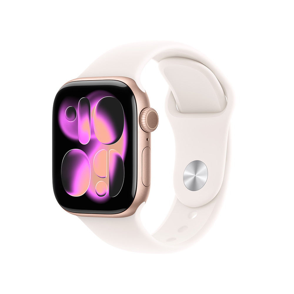 Picture of Apple Watch Series 11 GPS 42mm Rose Gld Alum, Blush Sport- S/M