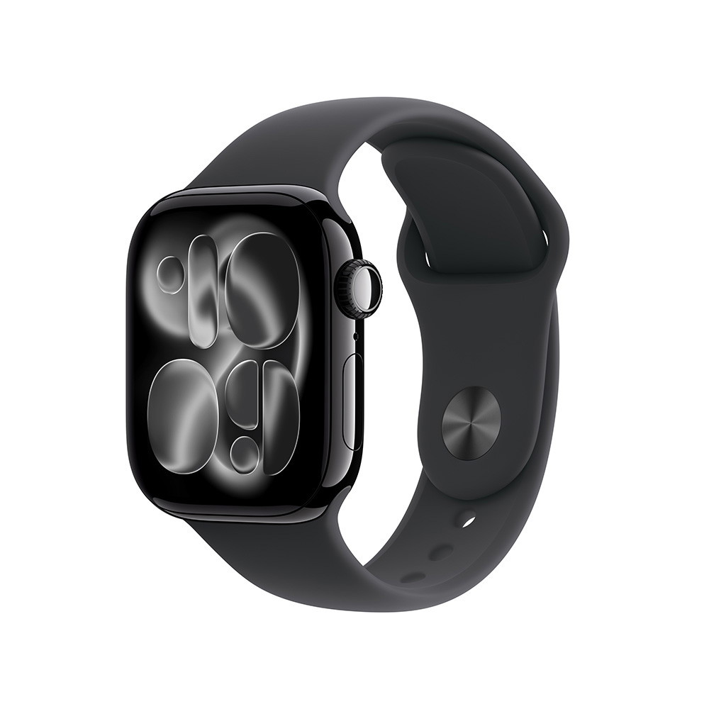 Picture of Apple Watch Series 11 GPS 42mm Jet Blk Alum, Black Sport - M/L