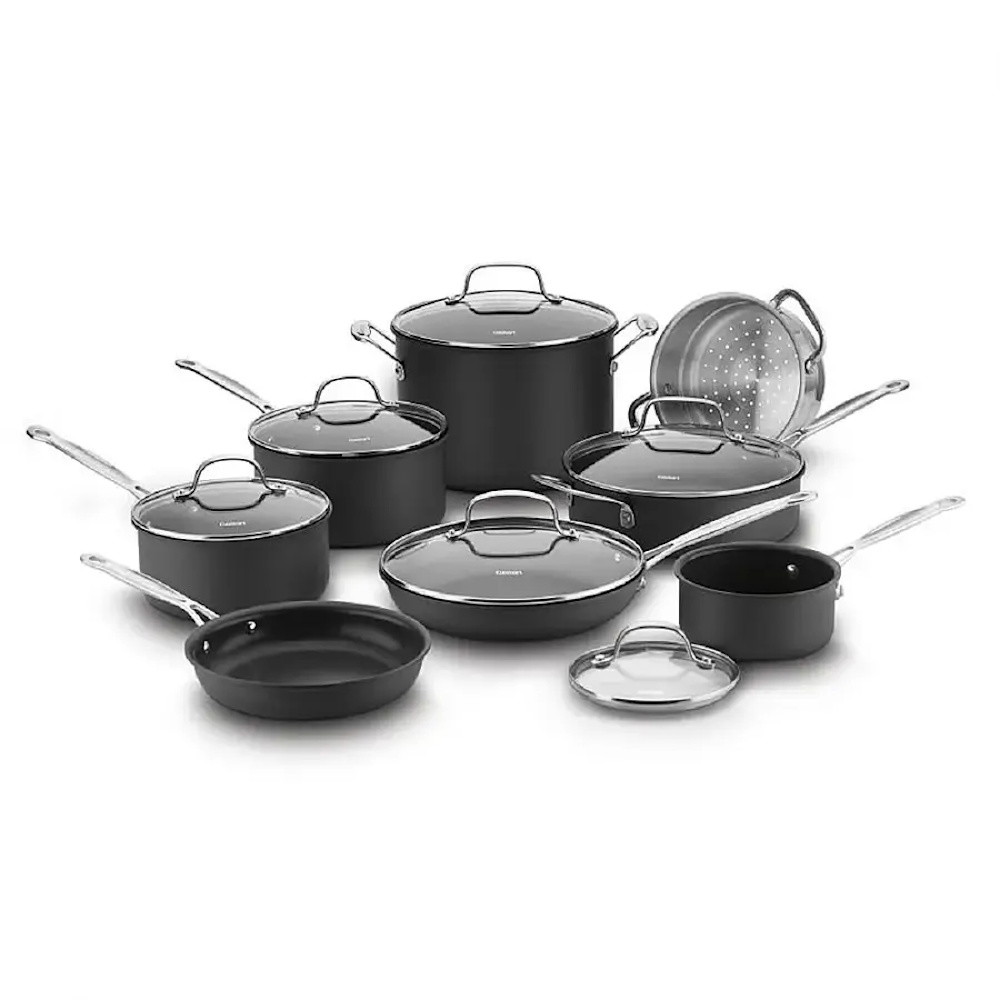 Picture of Cuisinart Chef's Classic Hard Anodized 14-Piece Cookware Set