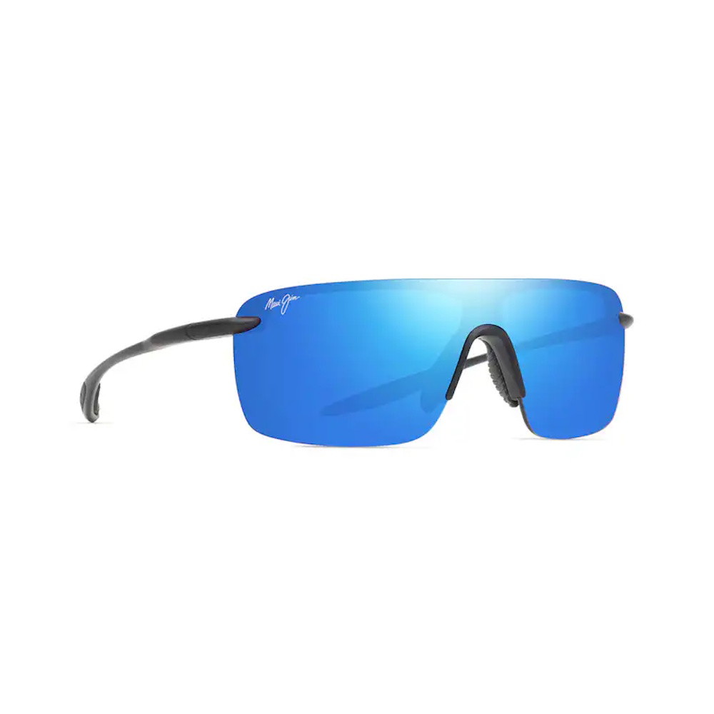 Picture of Maui Jim Palulu Sunglasses - Matte Black with Blue Hawaii Lens