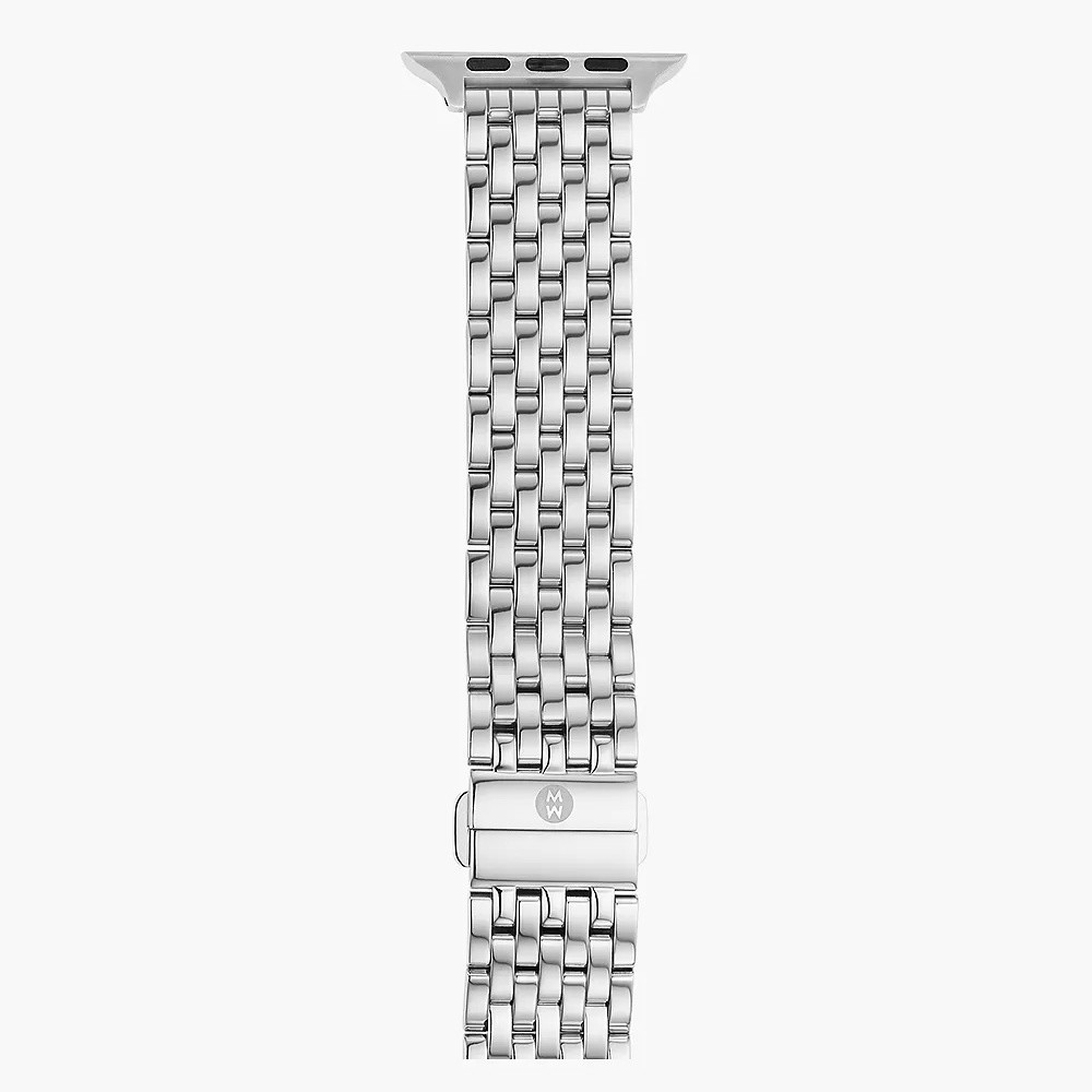 Picture of Michele Silver-Tone Stainless Steel Apple Watch Band