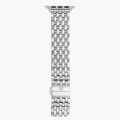 Picture of Michele Silver-Tone Stainless Steel Apple Watch Band