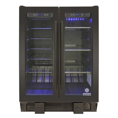Picture of Vinotemp 24-Bottle/58-Can Wine/Beverage Dual-Zone Cooler - Blk