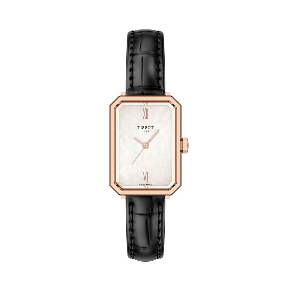 Picture of Tissot SRV 30mm Watch with MOP Dial and Black Leather Strap