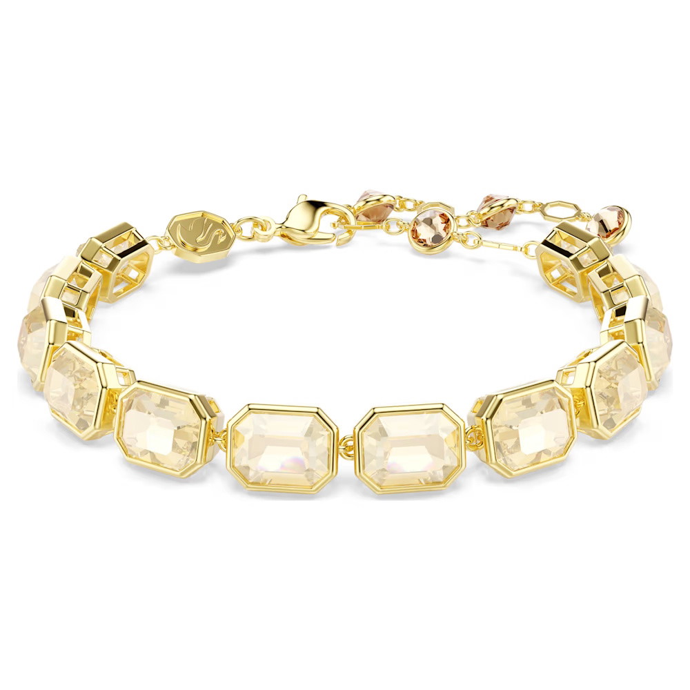 Picture of Swarovski Millenia Octagon Cut Tennis Bracelet - Caramel/Gold