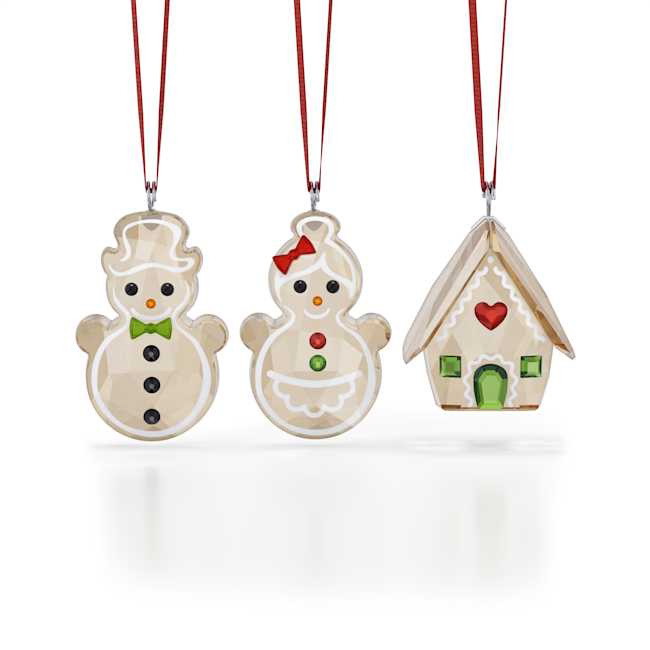 Picture of Swarovski Holiday Cheers Gingerbread Ornament Set