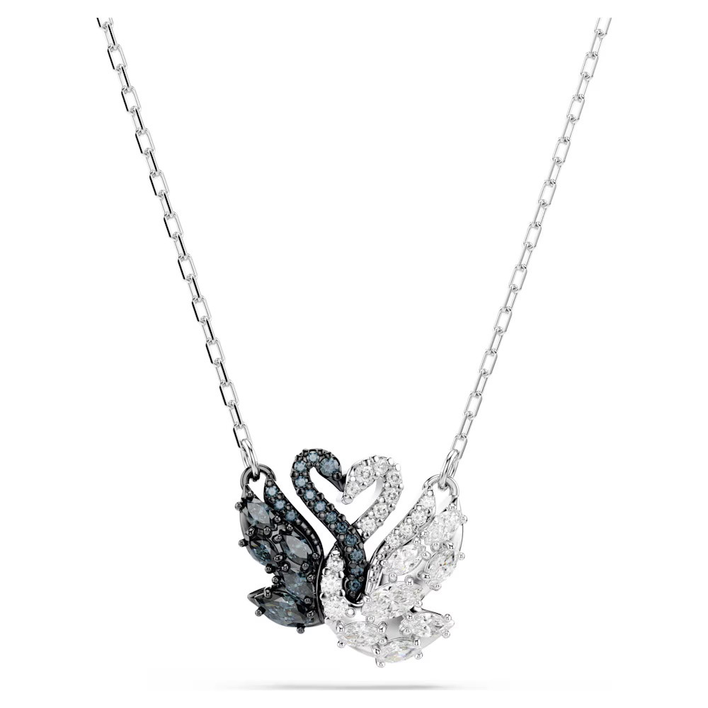 Picture of Swarovski Swan Pendant - Black/Rhodium-Plated
