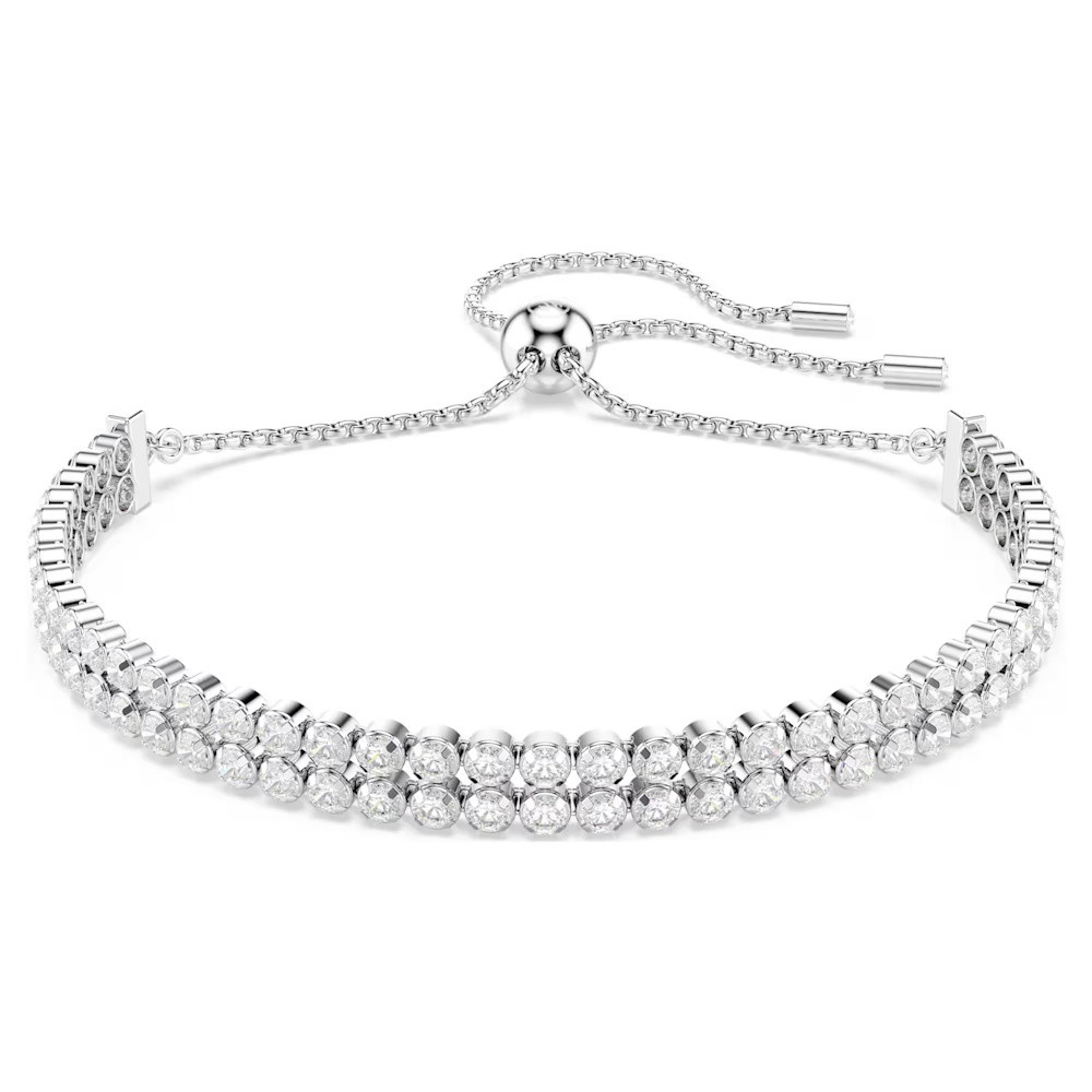 Picture of Swarovski Matrix Tennis Bracelet - Round White/Rhodium-Plated