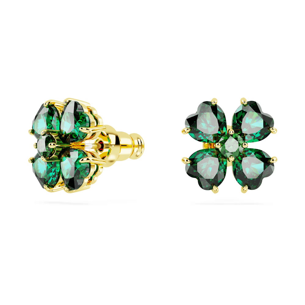 Picture of Swarovski Idyllia Stud Earrings - Clover/Green