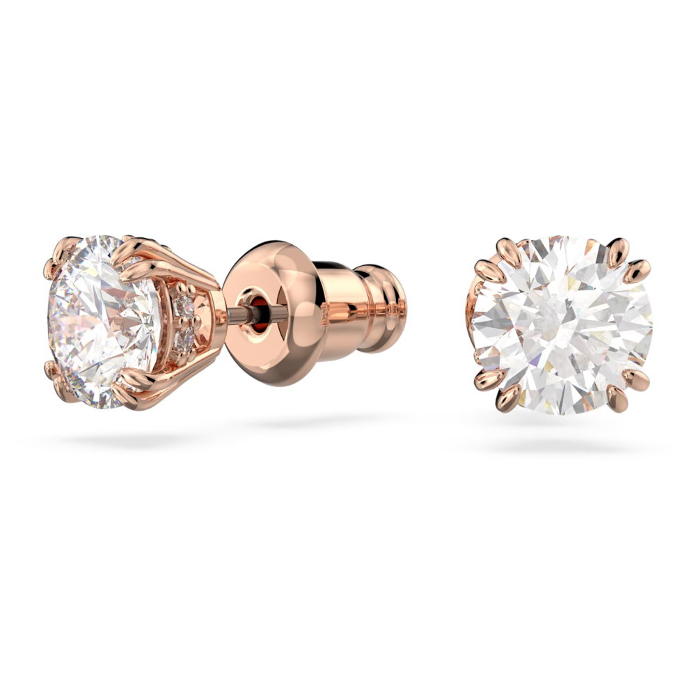Picture of Swarovski Constella Pierced Earrings Stud - Rose Gold