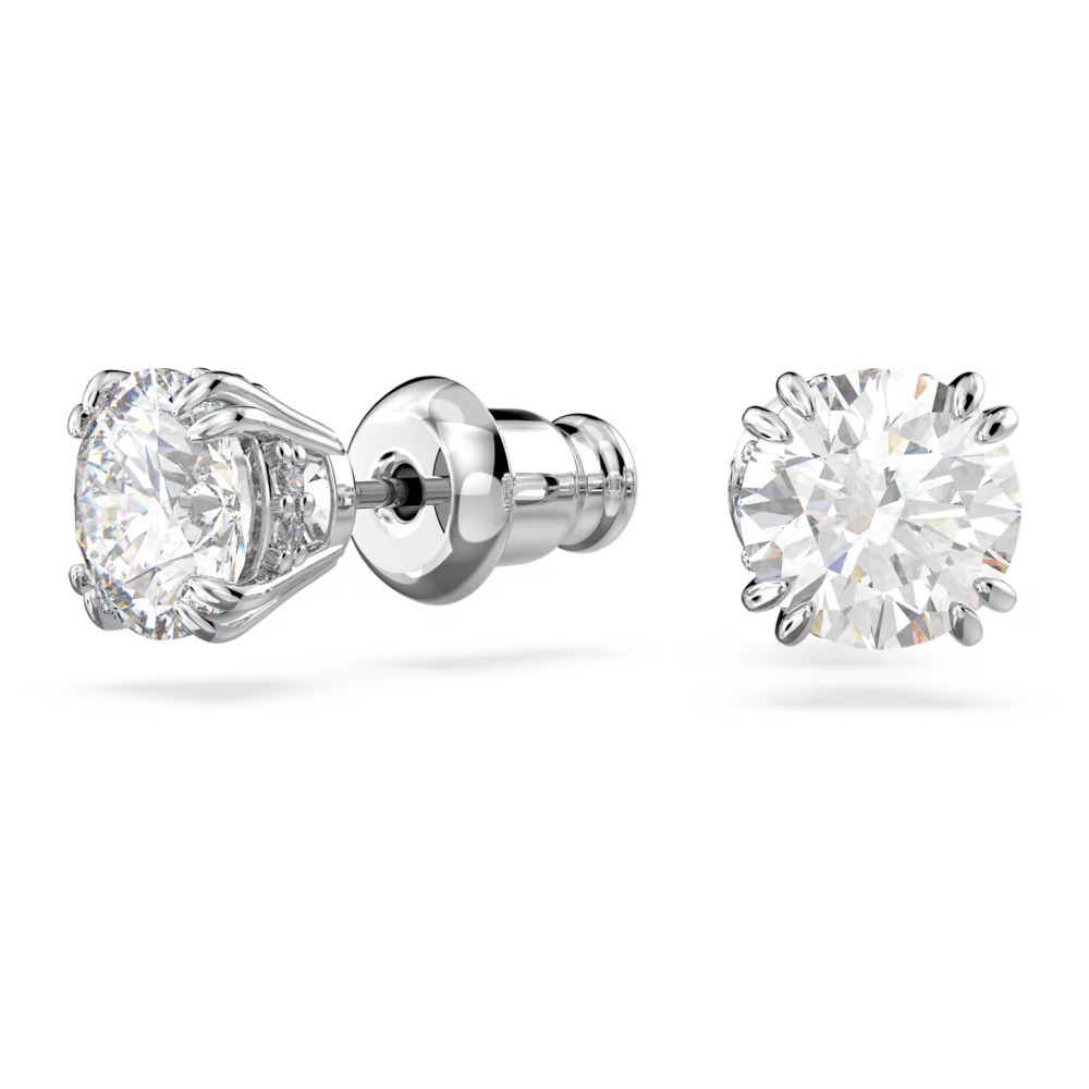 Picture of Swarovski Constella Pierced Earrings - Round/Rhodium