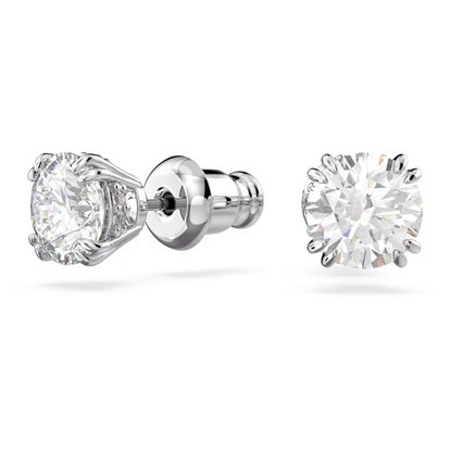Picture of Swarovski Constella Pierced Earrings - Round/Rhodium