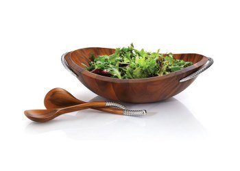 Picture of Nambe Braid Salad Bowl with Servers