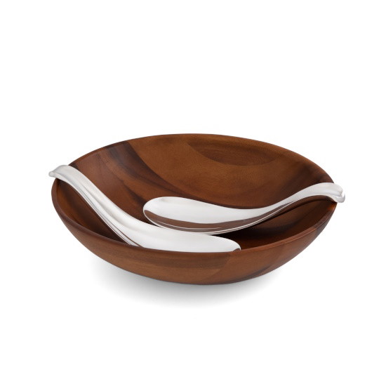 Picture of Nambe Yin Yang Salad Bowl with Servers