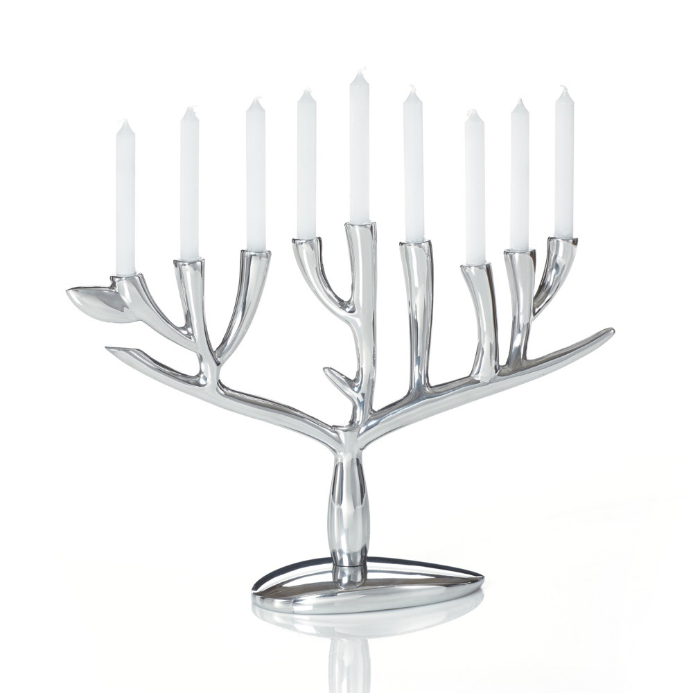 Picture of Nambe Judaica Tree of Life Menorah