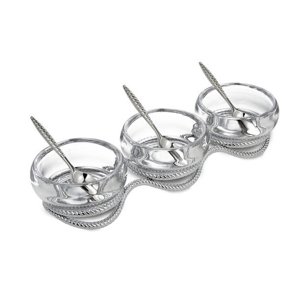 Picture of Nambe Braid Triple Condiment Set