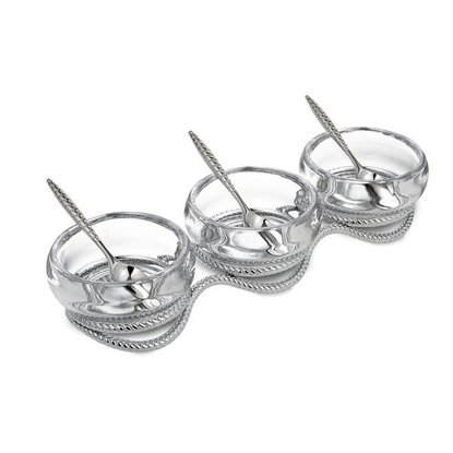 Picture of Nambe Braid Triple Condiment Set