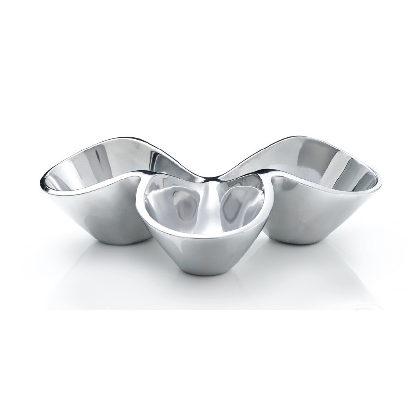 Picture of Nambe Bella Triple Condiment Server