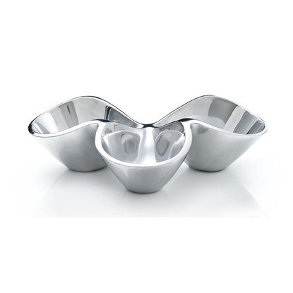 Picture of Nambe Bella Triple Condiment Server