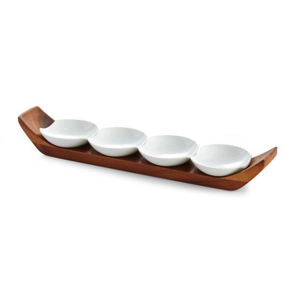 Picture of Nambe Quatro Snack & Serve Set
