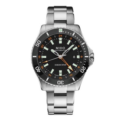Picture of MIDO Ocean Star GMT Stainless Steel Watch with Black Dial