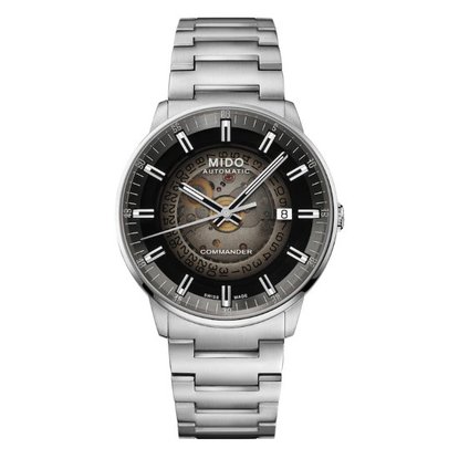 Picture of MIDO Commander Gradient Stainless Steel Watch with Black Dial