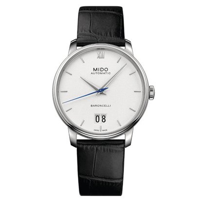 Picture of MIDO Baroncelli Big Date Watch with Black Leather Strap